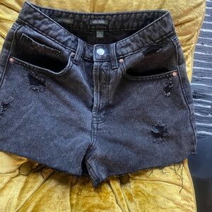 Wild Fable Black Distressed Jean Shorts